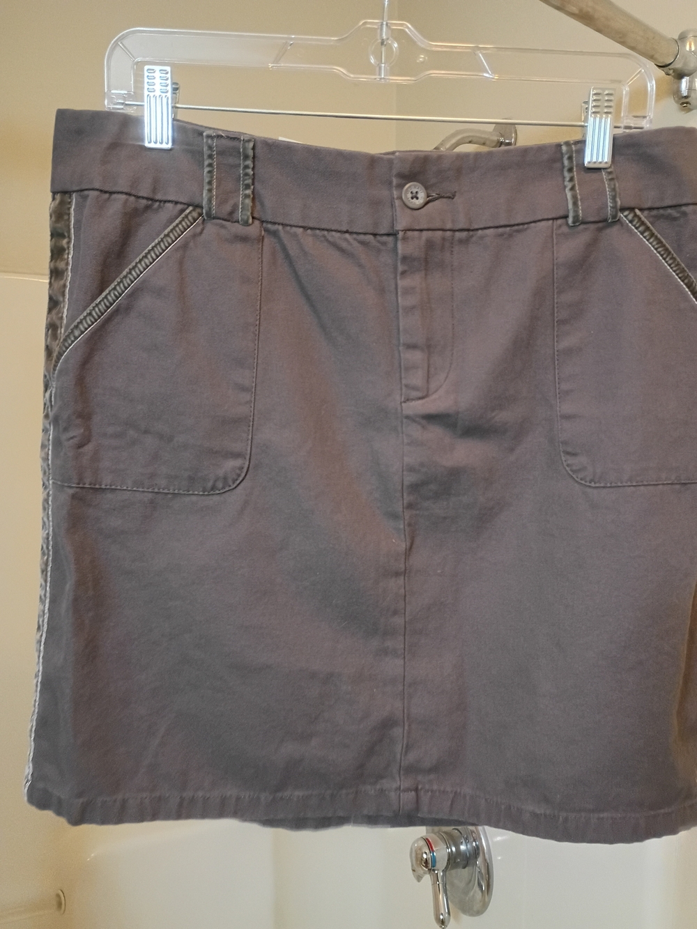 Old Navy Charcoal Utility Mini Skirt New Size 10